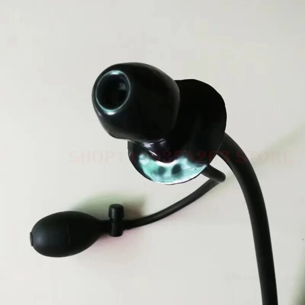 2022 BDSM Latex Inflatable Insert Mouth Gag + Irrigation Pipe Slave Bondage Restraints Seys Toys Adult Sex Games Mouth Plug Ball