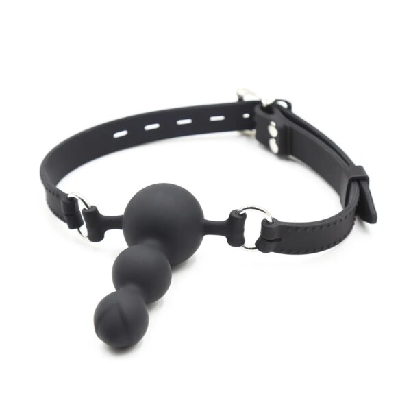 Silicone Mouth Gag Oral Sex Bondage Mouth Ball Plug Dildo Gag Adult Restraint BDSM Sex Toys