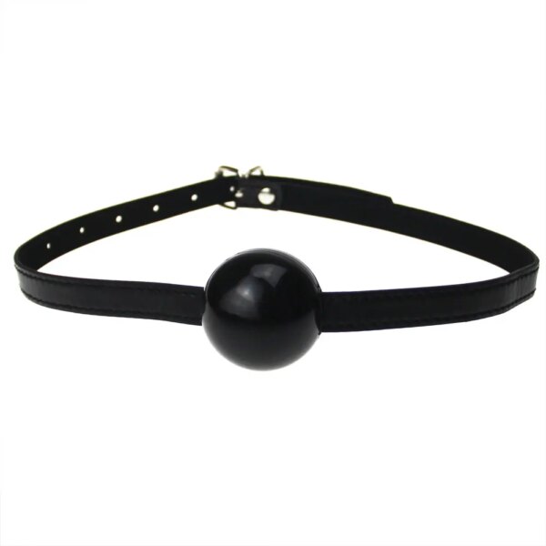 Sex Toys BDSM Leather silicone solid Ball Mouth Gag Slave Oral Fixation mouth stuffed Adult Games For Couples Flirting