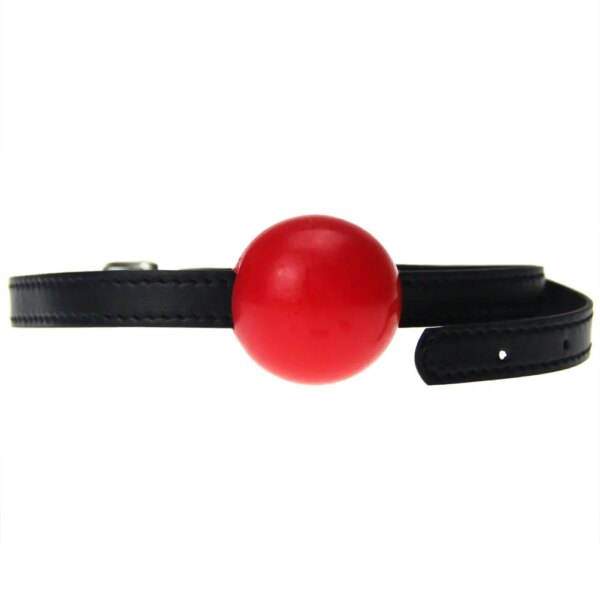 Sex Toys BDSM Leather silicone solid Ball Mouth Gag Slave Oral Fixation mouth stuffed Adult Games For Couples Flirting