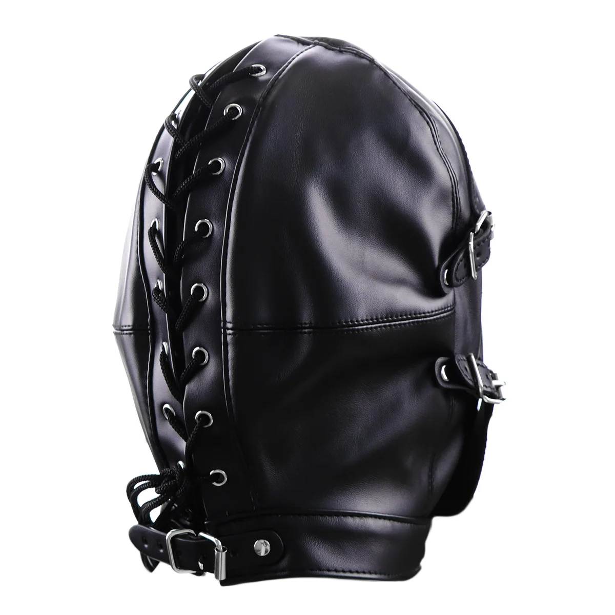 Erotic Mask Cosplay Fetish Bondage Headgear With Mouth Ball Gag BDSM Hot Erotic Leather Hood For Men Adult Games Sex SM Mask Erotic Mask Cosplay Fetish Bondage Headgear With Mouth Ball Gag BDSM Hot Erotic Leather Hood For Men Adult Games Sex SM Mask