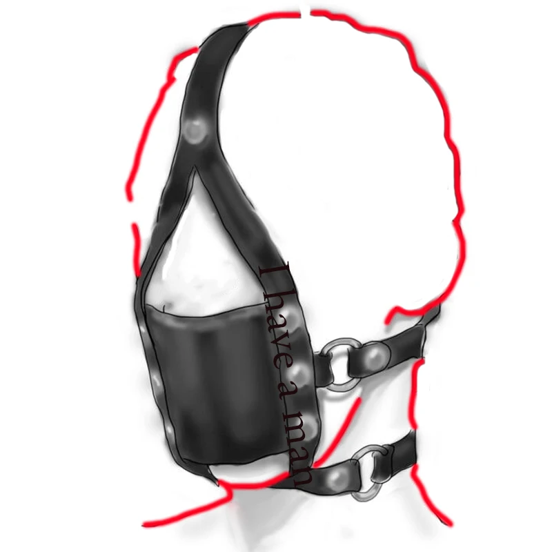 BDSM Leather Ball Gag Silicone, Slave Head Harness Muzzle Bondage Gear,Sex Toys For Couples,Adult Games BDSM Leather Ball Gag Silicone, Slave Head Harness Muzzle Bondage Gear,Sex Toys For Couples,Adult Games