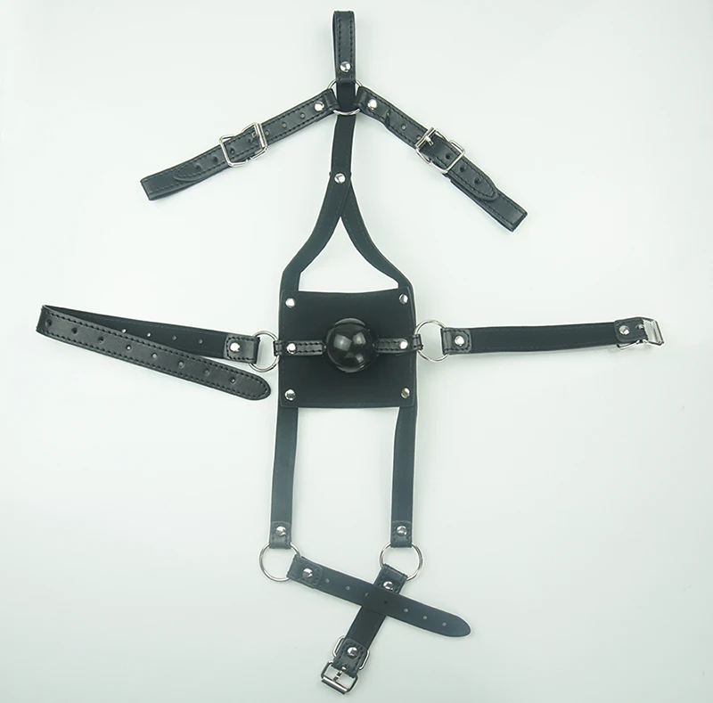 BDSM Leather Ball Gag Silicone, Slave Head Harness Muzzle Bondage Gear,Sex Toys For Couples,Adult Games BDSM Leather Ball Gag Silicone, Slave Head Harness Muzzle Bondage Gear,Sex Toys For Couples,Adult Games