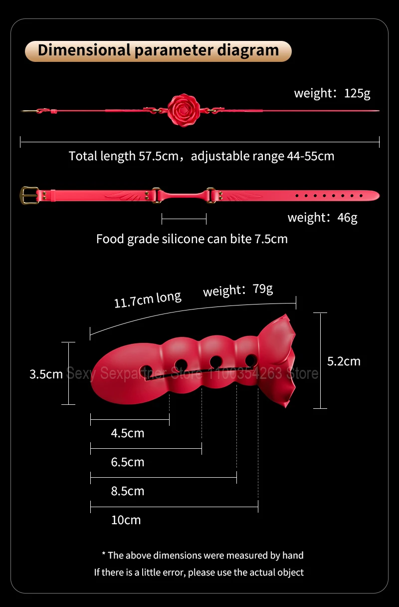 Adjusting Bondage Deep Throat Mouth Plug Leather Mouth Balls Bdsm Mouth Gag Sex Toys Flirt Sex Tools Simulation Dildo For Female