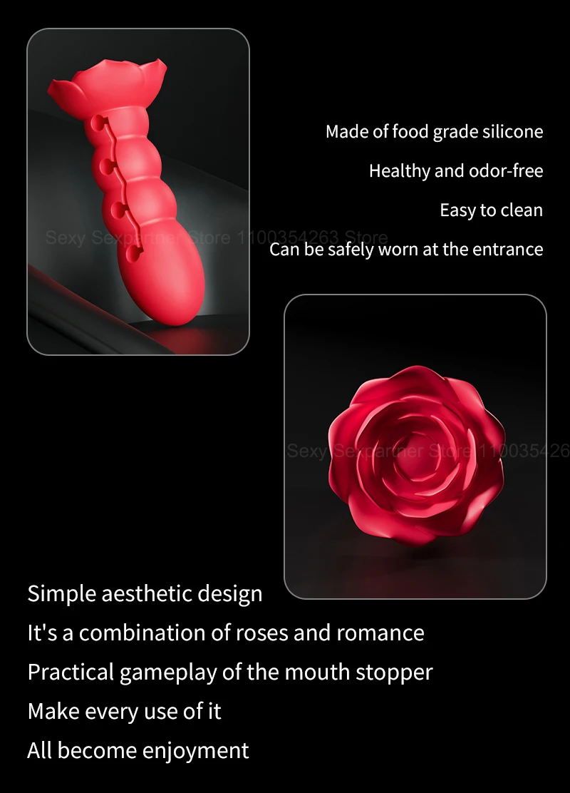 Adjusting Bondage Deep Throat Mouth Plug Leather Mouth Balls Bdsm Mouth Gag Sex Toys Flirt Sex Tools Simulation Dildo For Female