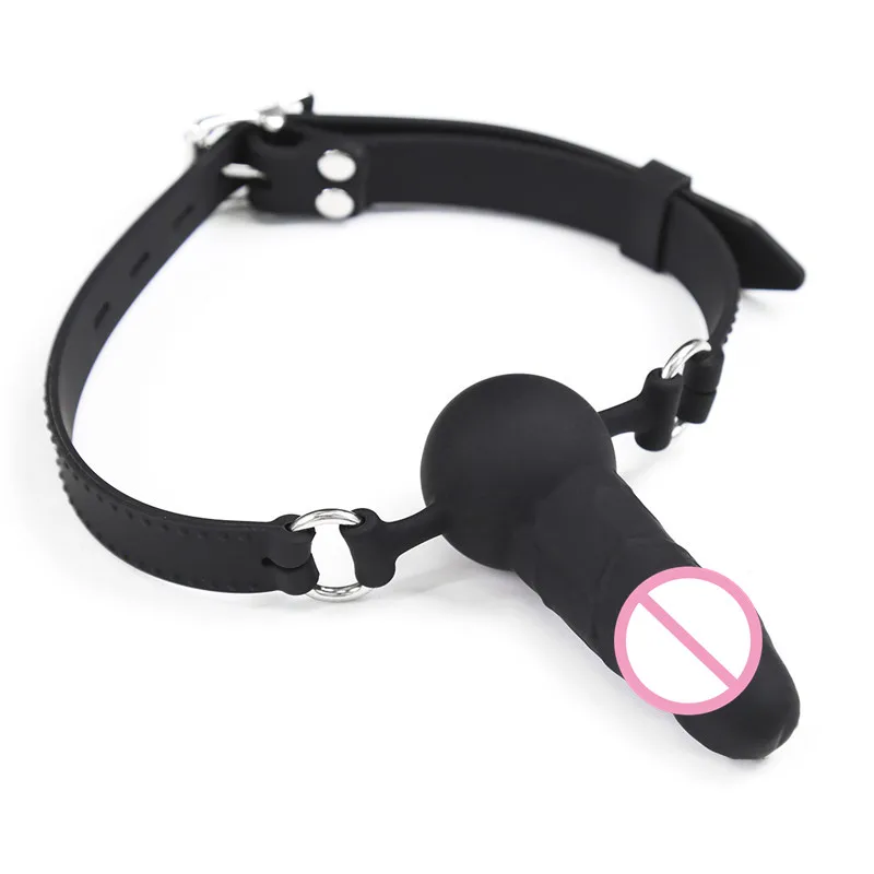 Sex Games Mouth Ball Real Penis Huge Dildo Mouth Gag Sex Toys Mouth Plug Oral BDSM Bondage Fetish Men Big Penis Ball Sex Toys