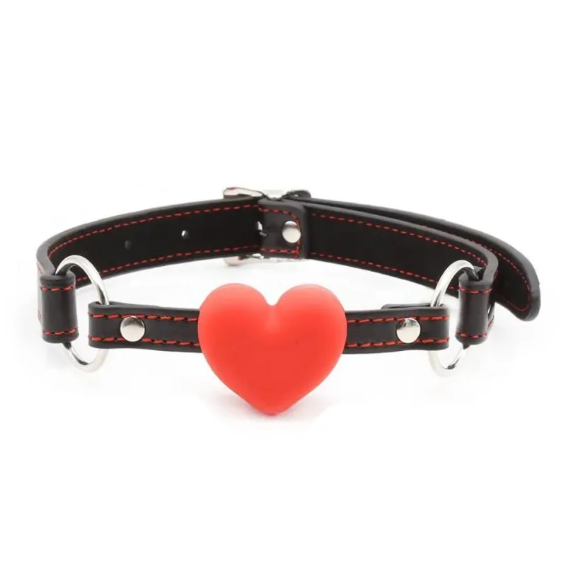 1pc Soft Silicone Heart Open Mouth Gag Ball BDSM Adjustable Bondage Ball Gag Erotic Sex Toys for Woman Couples Adult Sex Games 1pc Soft Silicone Heart Open Mouth Gag Ball BDSM Adjustable Bondage Ball Gag Erotic Sex Toys for Woman Couples Adult Sex Games