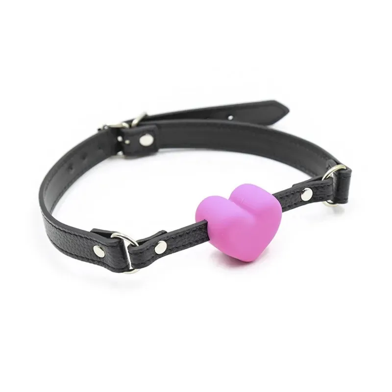 1pc Soft Silicone Heart Open Mouth Gag Ball BDSM Adjustable Bondage Ball Gag Erotic Sex Toys for Woman Couples Adult Sex Games 1pc Soft Silicone Heart Open Mouth Gag Ball BDSM Adjustable Bondage Ball Gag Erotic Sex Toys for Woman Couples Adult Sex Games