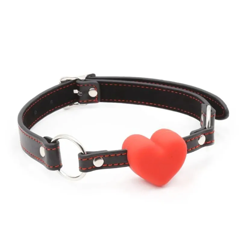 1pc Soft Silicone Heart Open Mouth Gag Ball BDSM Adjustable Bondage Ball Gag Erotic Sex Toys for Woman Couples Adult Sex Games 1pc Soft Silicone Heart Open Mouth Gag Ball BDSM Adjustable Bondage Ball Gag Erotic Sex Toys for Woman Couples Adult Sex Games