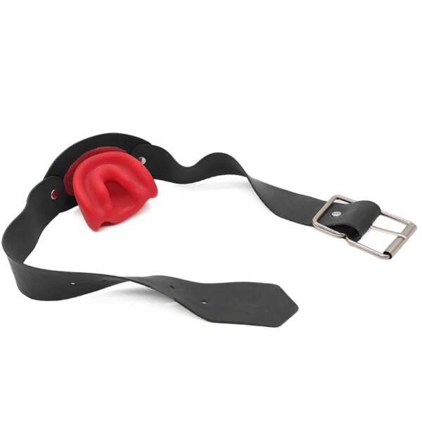 Bdsm Gag Harness Bondage Latex Mouth Plug Sex Slave Open Mouth Gag Gifts Fetish Dilatation Ball Erotic Oral Sex Toys For Couple