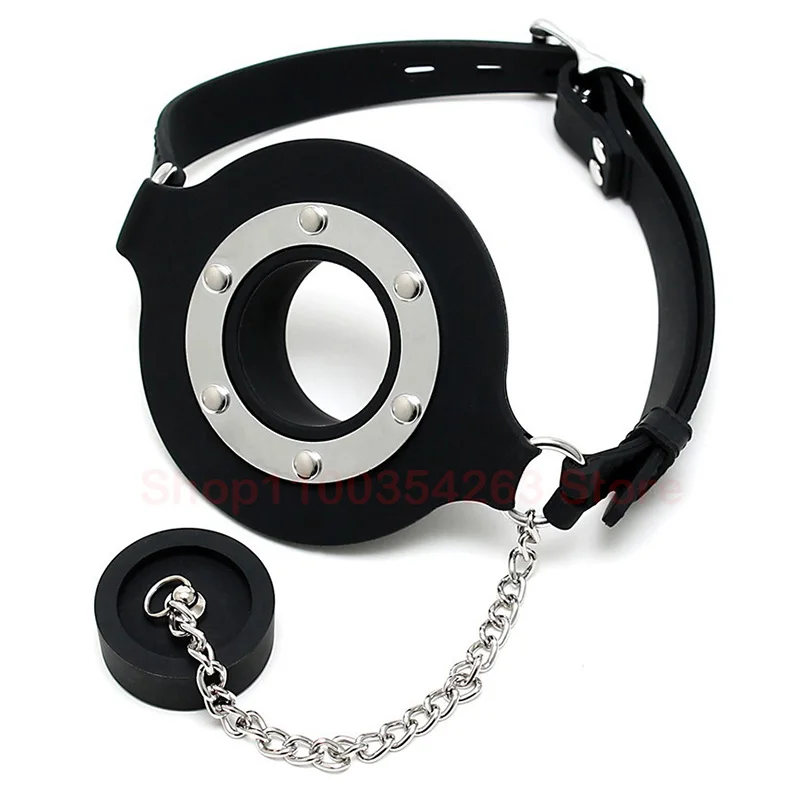 Mouth Balls Erotic Sexy Toys O Ring Gag With Nipple Clip Silicone Open Mouth Gag Slave BDSM Adult Games Sex Products For Women