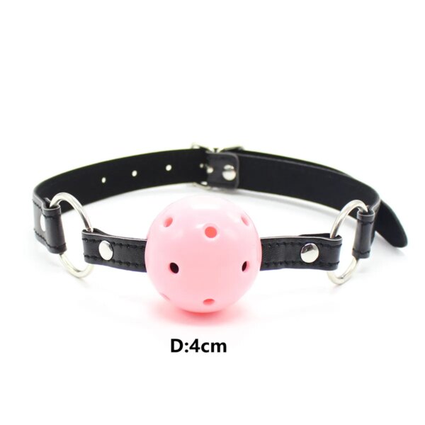 Hollow Black Ball Mouth Ball Gag for Mouth Cork Sex Stopper Romance Loving Joy Adults Sex Games Lingeri for Sex 18
