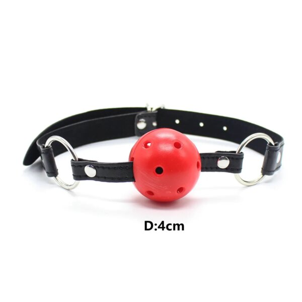 Hollow Black Ball Mouth Ball Gag for Mouth Cork Sex Stopper Romance Loving Joy Adults Sex Games Lingeri for Sex 18