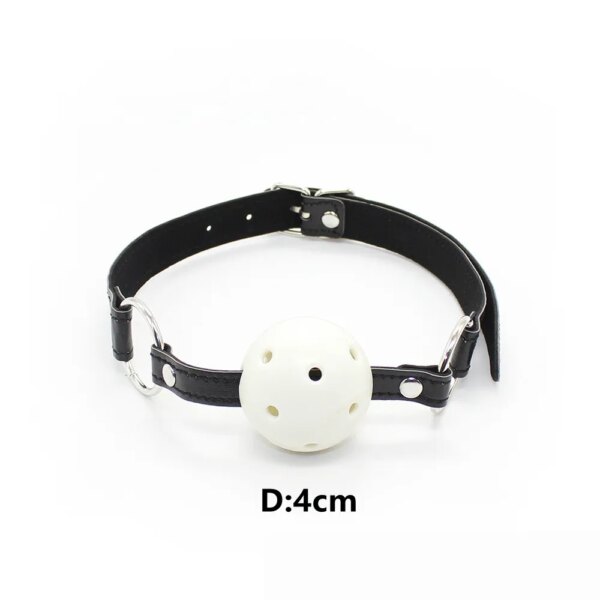 Hollow Black Ball Mouth Ball Gag for Mouth Cork Sex Stopper Romance Loving Joy Adults Sex Games Lingeri for Sex 18
