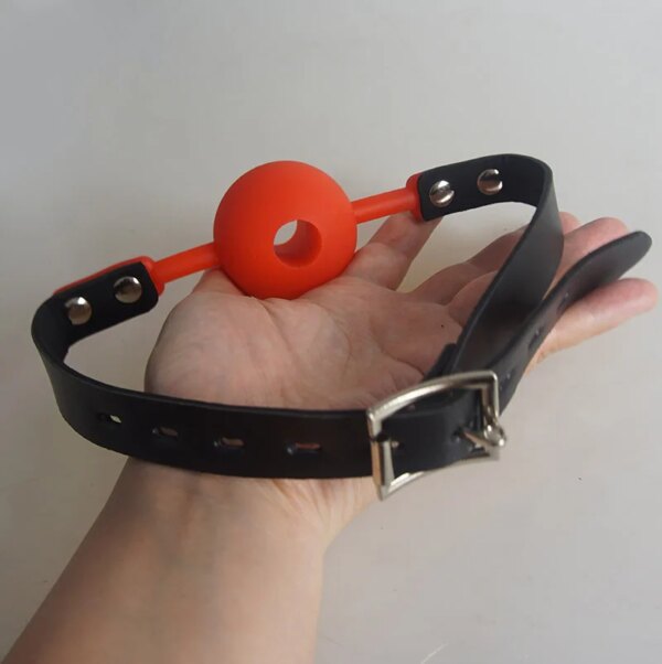 BDSM Silicone Ball Gag,Slave Mouth Gags Bondage Restraints Restriction,Submissive,Sex Toys for Couples,Role Play Adult Games