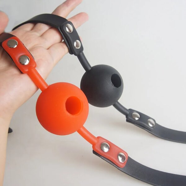 BDSM Silicone Ball Gag,Slave Mouth Gags Bondage Restraints Restriction,Submissive,Sex Toys for Couples,Role Play Adult Games