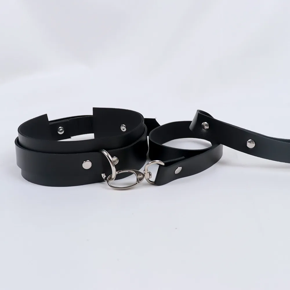 UYEE Choker Harness Women Pu Leather Goth Collar Leash For Girl Aesthetic Fashion Sexу Women's Lingiere Belt Exotic Accessories