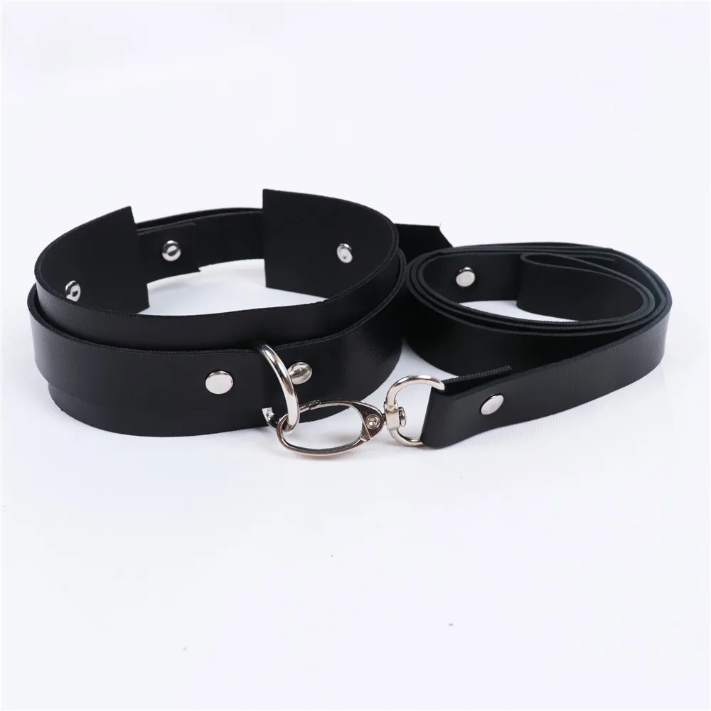 UYEE Choker Harness Women Pu Leather Goth Collar Leash For Girl Aesthetic Fashion Sexу Women's Lingiere Belt Exotic Accessories