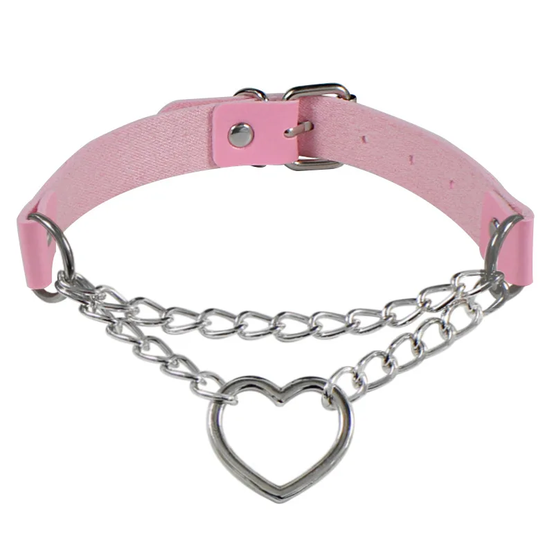 Funny Punk Gothic Leash And Collar Bdsm Leather Choker Necklace Slave Collar With A Leashes Rope Cosplay Accessories For Women Funny Punk Gothic Leash And Collar Bdsm Leather Choker Necklace Slave Collar With A Leashes Rope Cosplay Accessories For Women