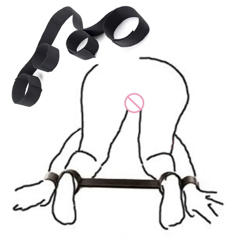 Adult Games Erotic Sex Toys For Woman Couples Slave Neck Handcuffs Nylon BDSM Bondage Restraints Collar Fetish Sex Products Gags