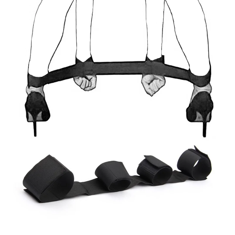 Adult Games Erotic Sex Toys For Woman Couples Slave Neck Handcuffs Nylon BDSM Bondage Restraints Collar Fetish Sex Products Gags