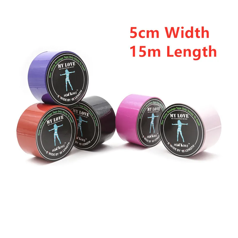 BDSM Bondage Sex Toy For Man and Woman Sexy Games Non-sticky Electrostatic Tape Handcuff Foot Ankle Chain Cord Adult Product