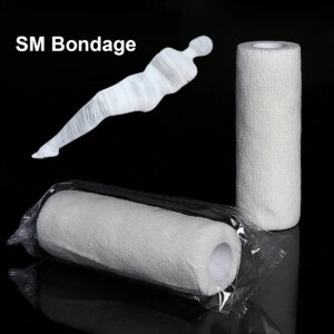 New Static Bondage Tape of Breathable White Net Gauze Anti-stick Hair Adult Fun Games Sex Toys for Men Women Fetish Bdsm Cosplay