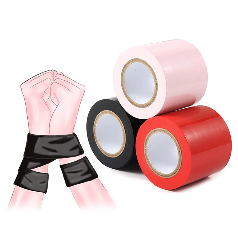 16M Bondage Tape Body Hand Ankle Nipple Restraints Flirting Adult Games Fetish Belt Bdsm Harness Slave Sex Toys for Couple Women