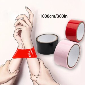 Bondage Tape Restraints Hand Foot Body Electrostatic Belt Sex Rope BDSM Adult Adhesive Couples Game Slave Toy Erotic Accessories