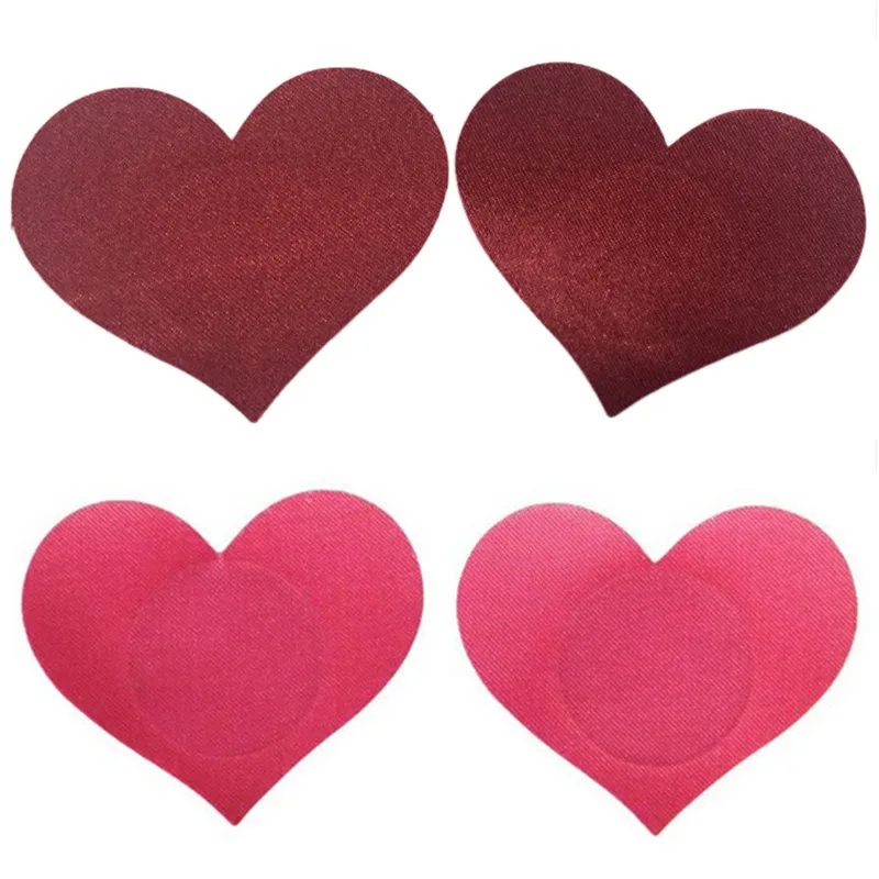 1Pair Sex Product Sexy Sequin Nipple Covers With Tassels Heart Shape Nipple Stickers Pasties Chest Stickers
