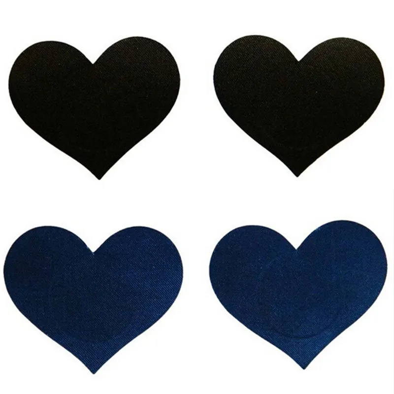 1Pair Sex Product Sexy Sequin Nipple Covers With Tassels Heart Shape Nipple Stickers Pasties Chest Stickers