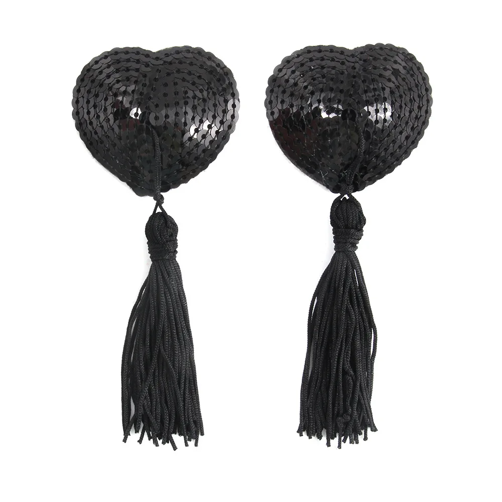sexy nipple cover 1 Pair Sex Product Sexy Sequin Nipple Covers With Tassels Heart Shape Nipple Stickers Pasties Wholesale Chest sexy nipple cover 1 Pair Sex Product Sexy Sequin Nipple Covers With Tassels Heart Shape Nipple Stickers Pasties Wholesale Chest