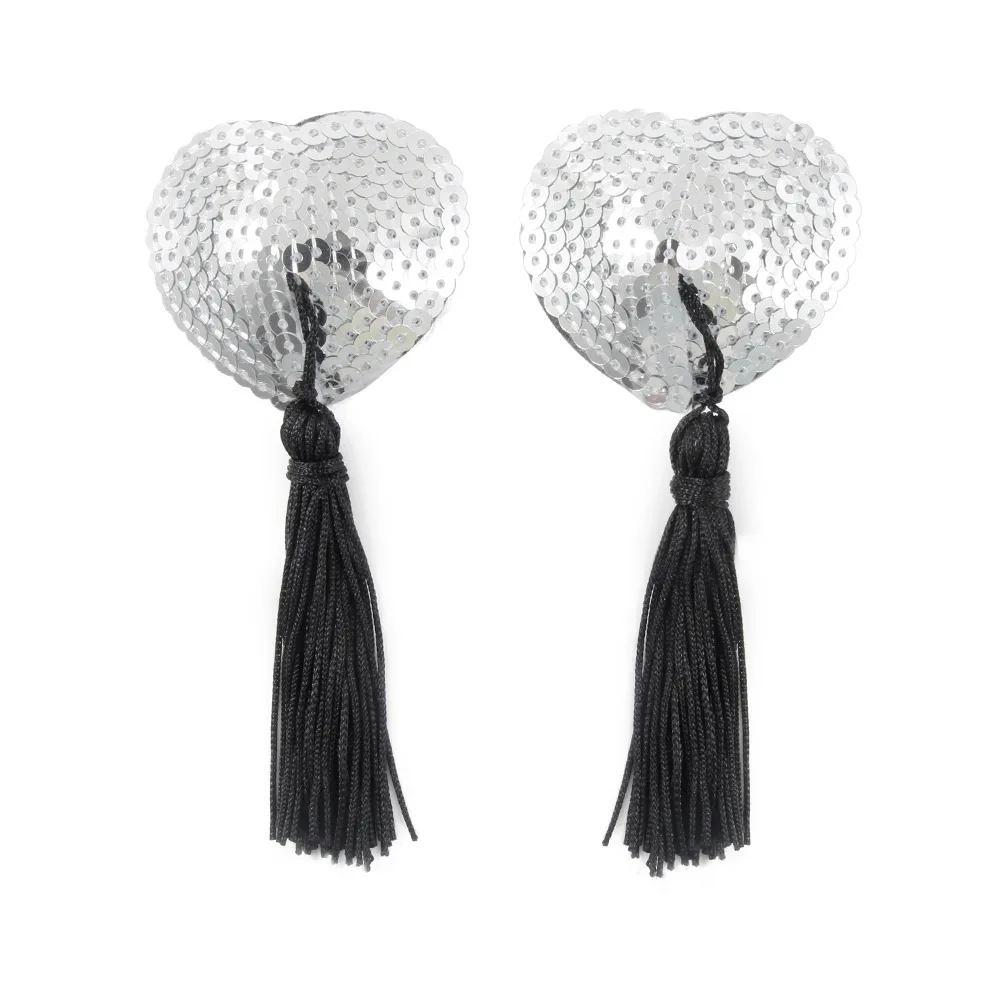 sexy nipple cover 1 Pair Sex Product Sexy Sequin Nipple Covers With Tassels Heart Shape Nipple Stickers Pasties Wholesale Chest sexy nipple cover 1 Pair Sex Product Sexy Sequin Nipple Covers With Tassels Heart Shape Nipple Stickers Pasties Wholesale Chest