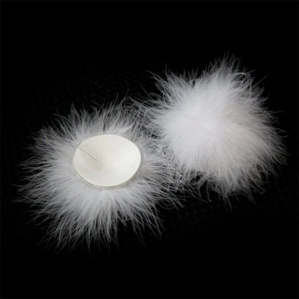 Sexy Feather Nipple Cover  Self Adhesive Breast Bra Patch Round Silicone Breast Sticker Sex Product Adult Game Toy 1 pairs