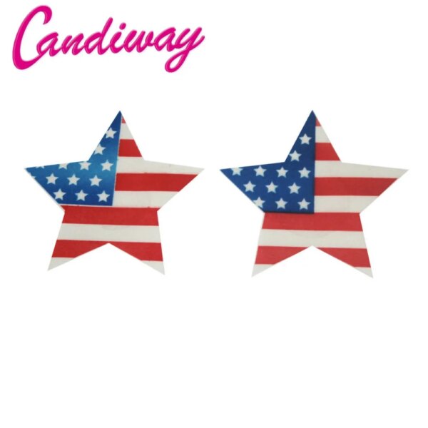 3 pair Sparkly Nipple Pasties USA  flag Stars Sexy Women Milk Paste Sequin erotic Breast Adhesive lingerie Sticker Sex Bra Cover