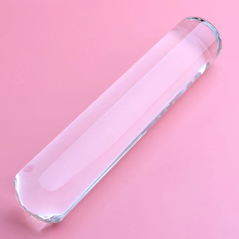 New Smooth Transparent Glass Dildo Large Big Size Glass Penis Double Dildos For Women Anal Dilator Plugs Sex Toys For Woman Men