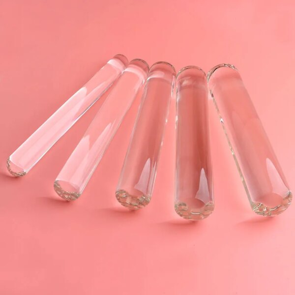 New Smooth Transparent Glass Dildo Large Big Size Glass Penis Double Dildos For Women Anal Dilator Plugs Sex Toys For Woman Men