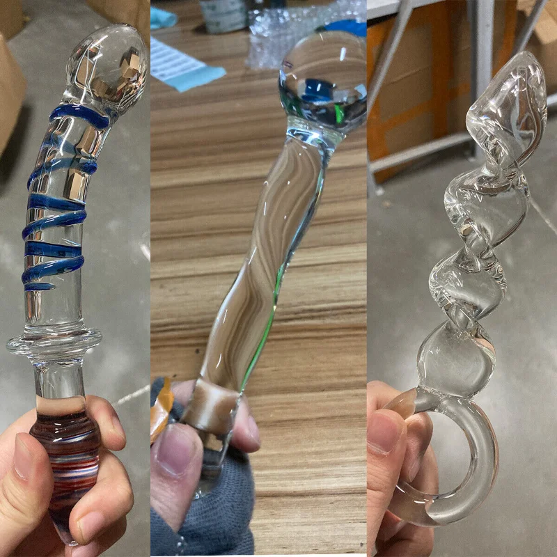 BDSM Sex crystal glass G-spot Vaginal Masturbation Anal Butt Plug Adult products for women men female male masturbation anal