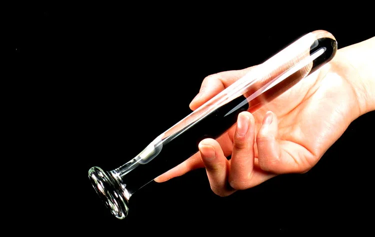 200*25mm Glass Anal Dildo Penis Sex Toys For Woman Crystal Glass Dildos Butt Plug Erotic Adult Masturbator Massage Rod