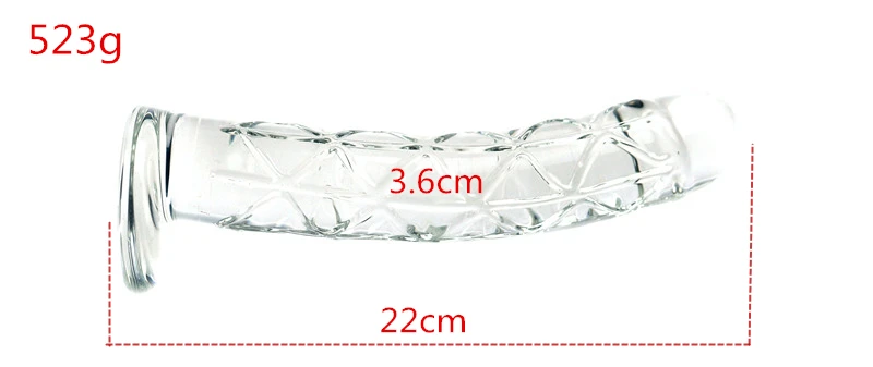 3 size Crystal Big Glass Dildo Realistic Penis Artificial Anal Dildo G-spot Stimulate Female Masturbates Glass Dildos for Women
