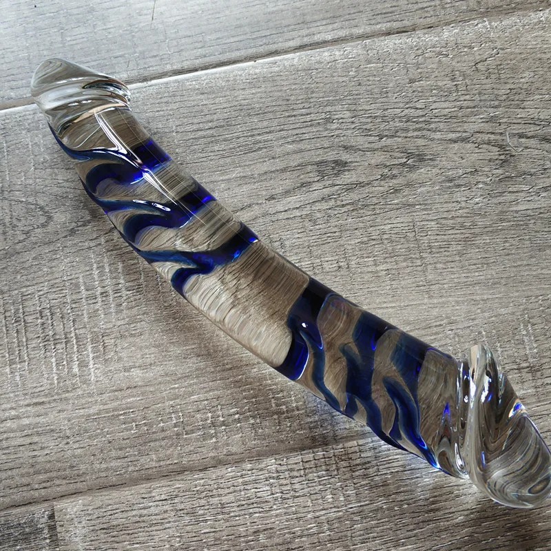 Huge double glass dildo fake penis crystal anal long dildos butt plug g-spot female masturbation Sex toys for women men gay shop