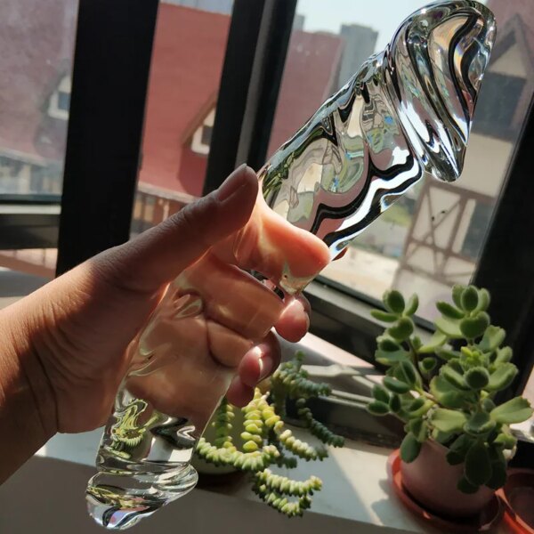 Huge double glass dildo fake penis crystal anal long dildos butt plug g-spot female masturbation Sex toys for women men gay shop