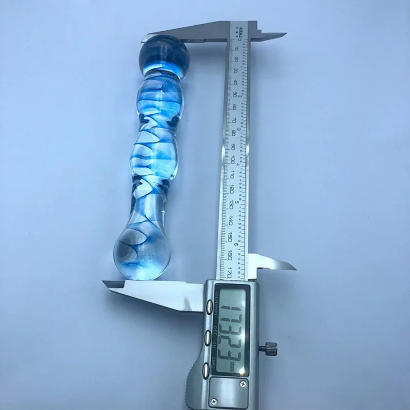 Crystal Glass Dildos Long Anal Plug Masturbation Sex Toys For Men Women Anal Dildo Expander Anal Butt Plug Glass Anus Sex Toys