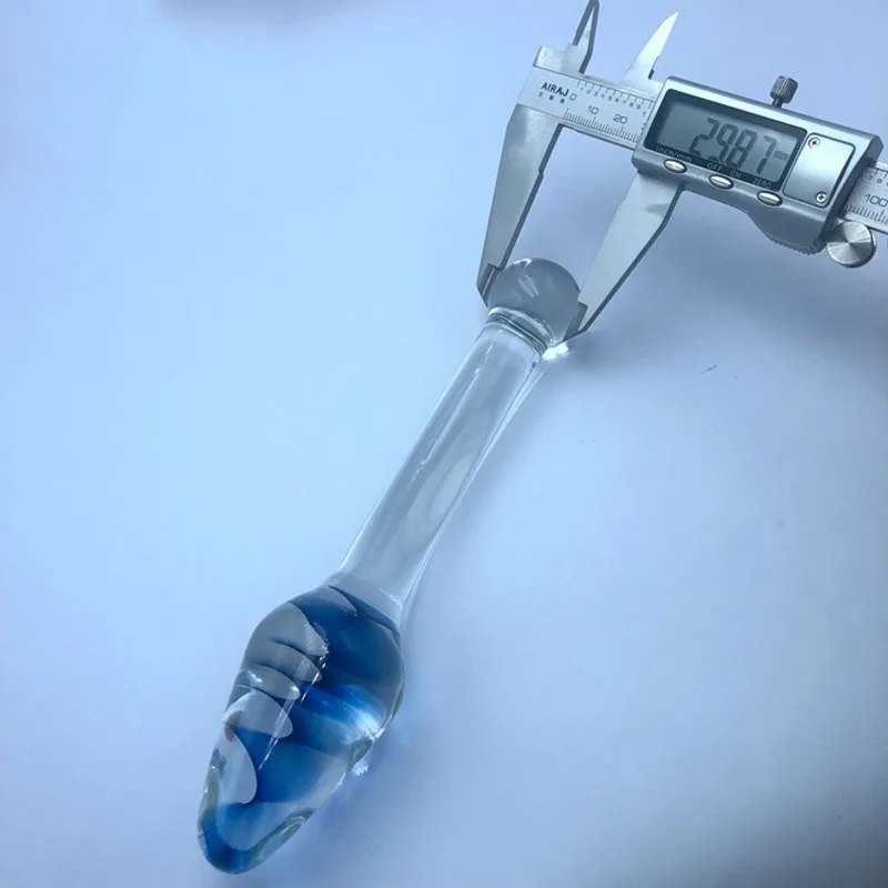 Crystal Glass Dildos Long Anal Plug Masturbation Sex Toys For Men Women Anal Dildo Expander Anal Butt Plug Glass Anus Sex Toys