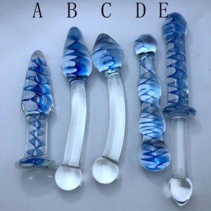 Crystal Glass Dildos Long Anal Plug Masturbation Sex Toys For Men Women Anal Dildo Expander Anal Butt Plug Glass Anus Sex Toys