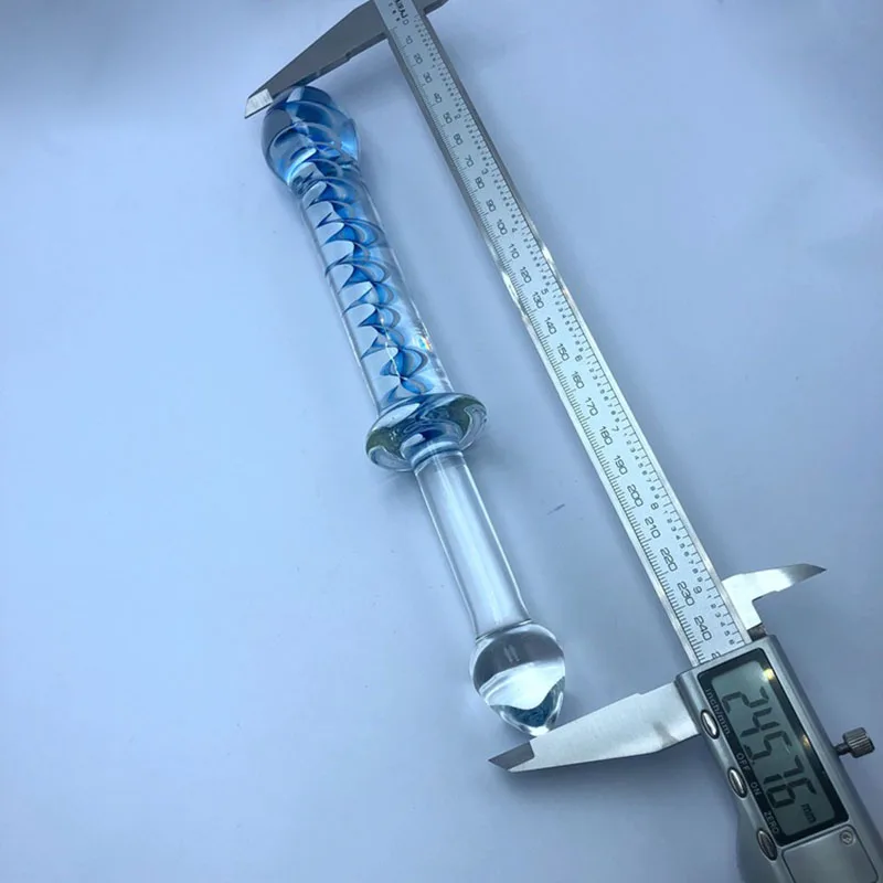 Crystal Glass Dildos Long Anal Plug Masturbation Sex Toys For Men Women Anal Dildo Expander Anal Butt Plug Glass Anus Sex Toys