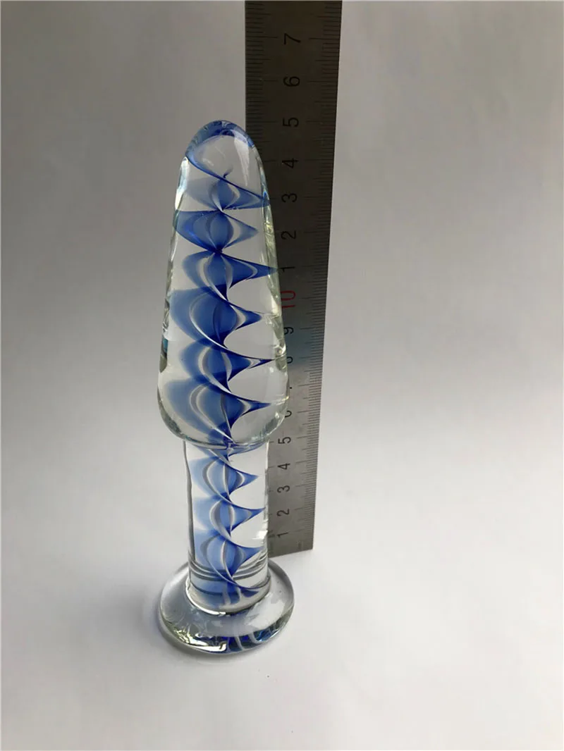 Crystal Glass Dildos Long Anal Plug Masturbation Sex Toys For Men Women Anal Dildo Expander Anal Butt Plug Glass Anus Sex Toys
