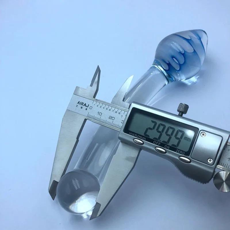 Crystal Glass Dildos Long Anal Plug Masturbation Sex Toys For Men Women Anal Dildo Expander Anal Butt Plug Glass Anus Sex Toys