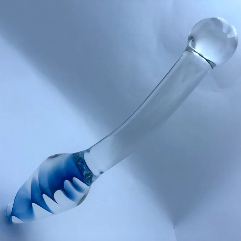 Crystal Glass Dildos Long Anal Plug Masturbation Sex Toys For Men Women Anal Dildo Expander Anal Butt Plug Glass Anus Sex Toys