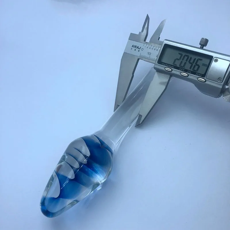 Crystal Glass Dildos Long Anal Plug Masturbation Sex Toys For Men Women Anal Dildo Expander Anal Butt Plug Glass Anus Sex Toys